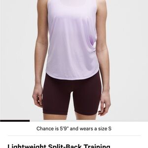 Lululemon Athletica Light Purple Sleeveless Top